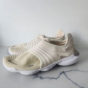 Nike Free Beige Slip-On Sneakers